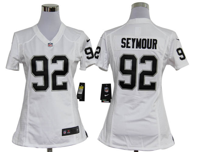 Seymour jersey white #92 Women Nike NFL Oakland Raiders jersey