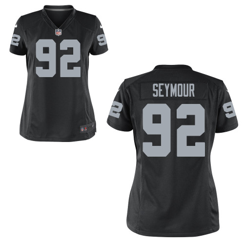 NIKE Oakland Raiders #92 Seymour women blue Game Team jersey