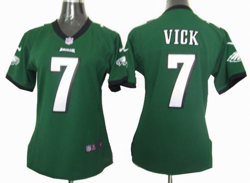 Eagles #7 Vick Green Women Nike NFL Jersey