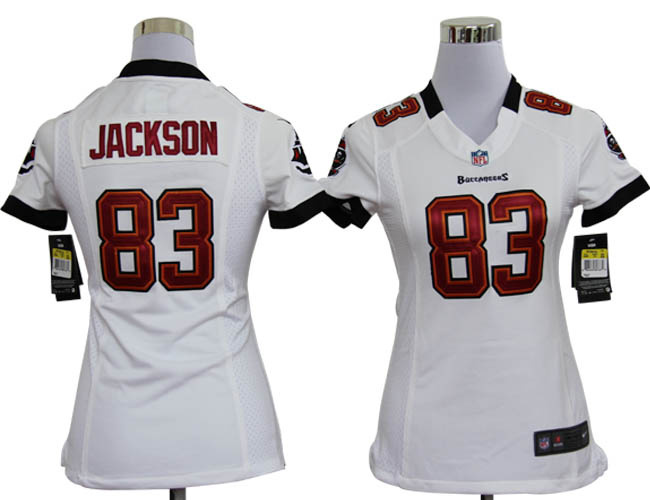 white #83 Jackson Tampa Bay Buccaneers women NIKE jersey