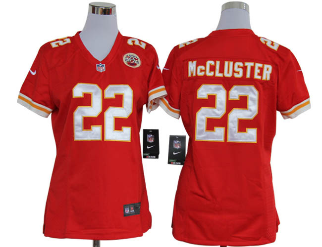 NIKE Kansas City Chiefs #22 Dexter McCluster women jersey in red