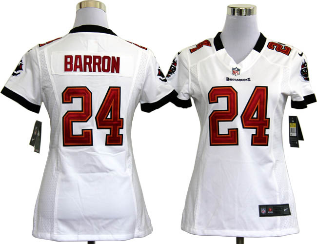 Mark Barron Jersey: Nike Women Nike NFL #24 Tampa Bay Buccaneers Jersey In white color