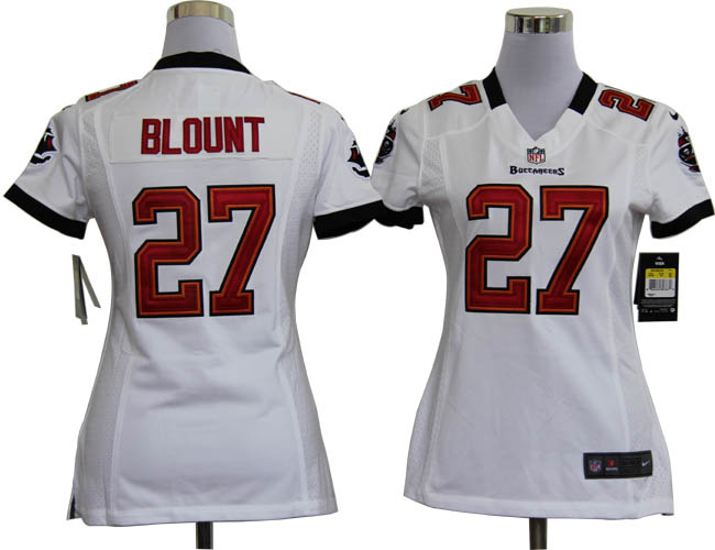 NIKE Tampa Bay Buccaneers #27 Legarrette Blount women jersey in white