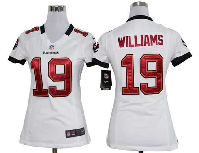 #19 Williams white Tampa Bay Buccaneers women NIKE jersey