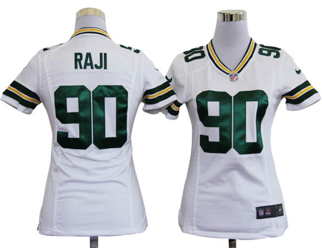 Raji jersey white #90 Women Nike NFL Green Bay packers jersey