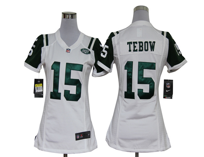 white #15 Tebow New York Jets women NIKE jersey