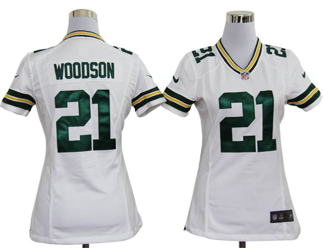 Charles Woodson white packers Women Fashion Nike NFL Jersey