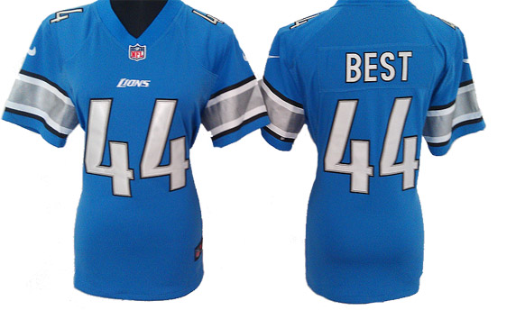 blue Best Lions Women Nike NFL #44 Jersey