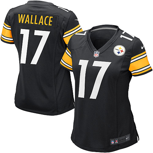 black Wallace Steelers Women Game Nike NFL #17 Jersey