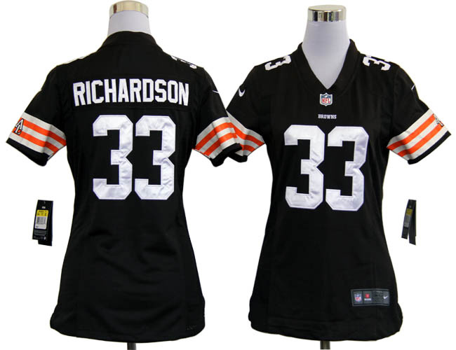 NIKE women Brown Trent Richardson jersey, Cleveland Browns #33 jersey