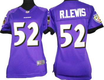 Ray Lewis purple Ravens Women FashionNike NFL Jersey