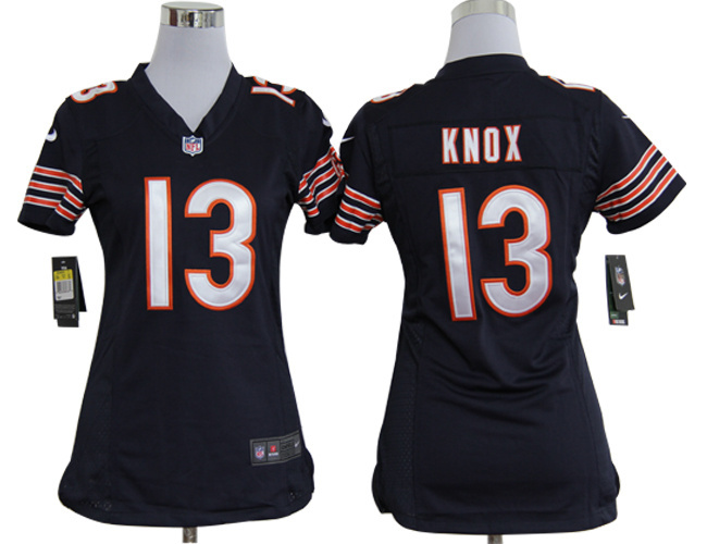 Knox jersey blue #13 Women Nike NFL Chicago Bears jersey