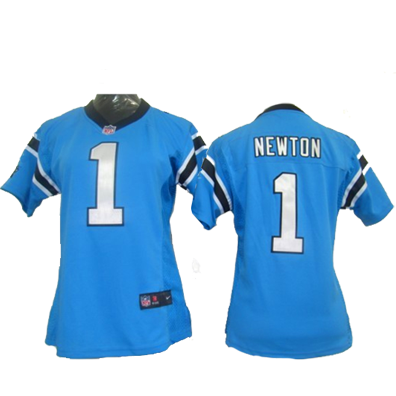 #1 Newton Blue Carolina Panthers women NIKE jersey