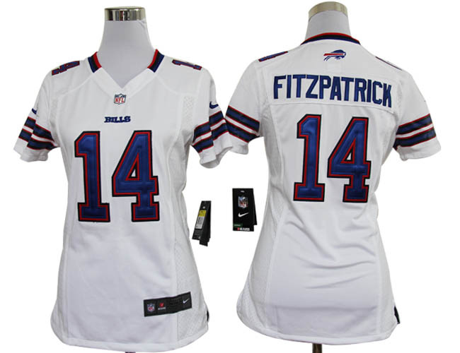 Fitzpatrick white Bills Women Fashion Nike NFL Jersey