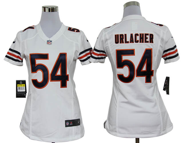 Urlacher Jersey: Nike Women Nike NFL #54 Chicago Bears Jersey In white color