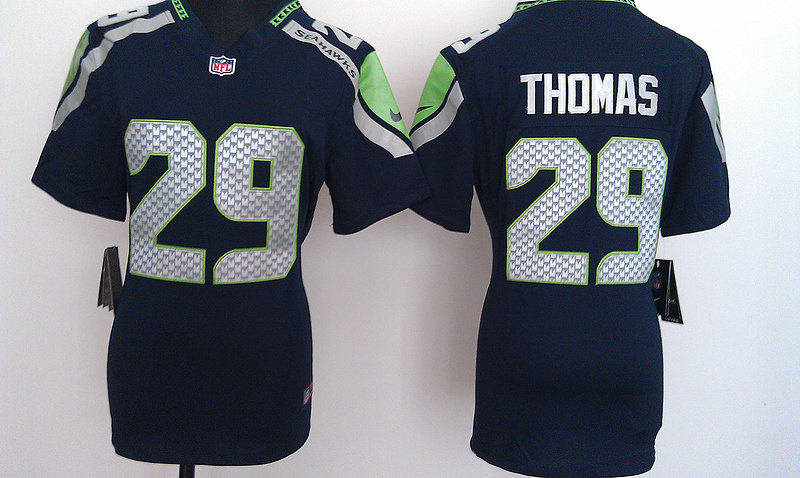 blue #29 Thomas Seattle Seahawks women NIKE Game jersey