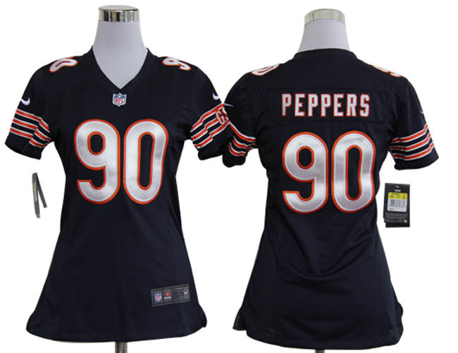 Peppers jersey blue #90 Women Nike NFL Chicago Bears jersey