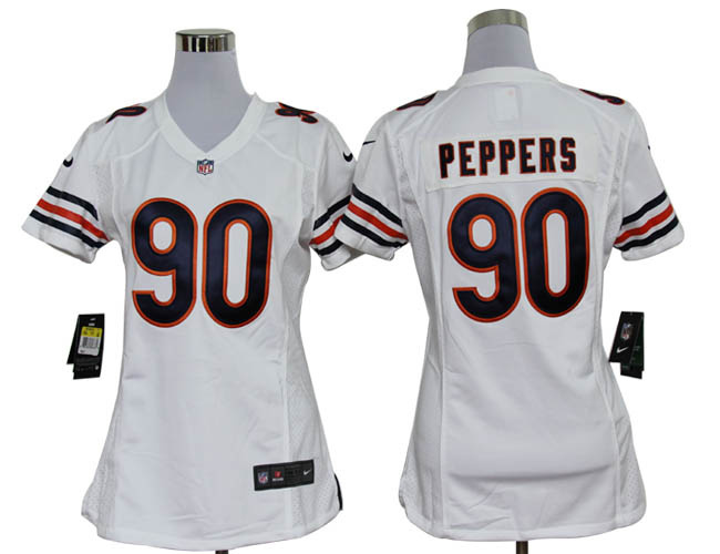 Peppers white Bears Women FashionNike NFL Jersey