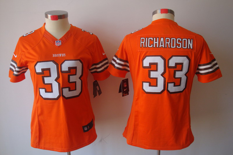 Trent Richardson orange Browns Women limited Nike NFL Jersey