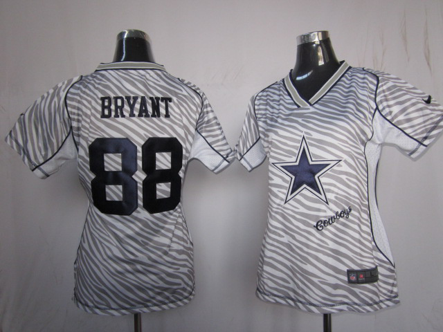 Dez Bryant Zebra Cowboys Women FashionFashion Nike NFL Jersey