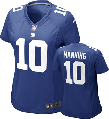 NIKE New York Gaints #10 Manning women 2012 blue jersey