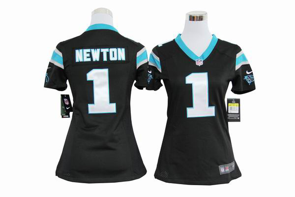 black Newton Women Nike NFL Carolina Panthers #1 Jersey