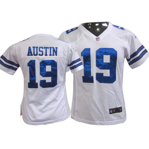 NIKE dallas cowboys #19 austin women white color jersey