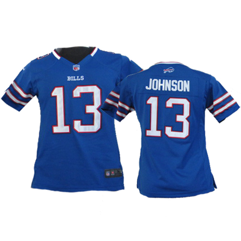 Johnson jersey blue #13 Women game Nike NFL Buffalo Bills jersey