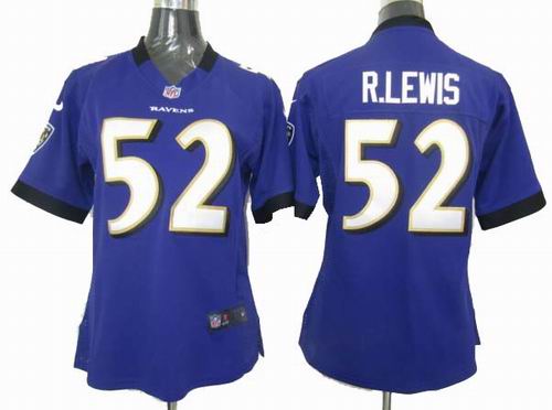 Ray Lewis Jersey: Nike Women 2012 Nike NFL #52 Baltimore Ravens Jersey In purple color