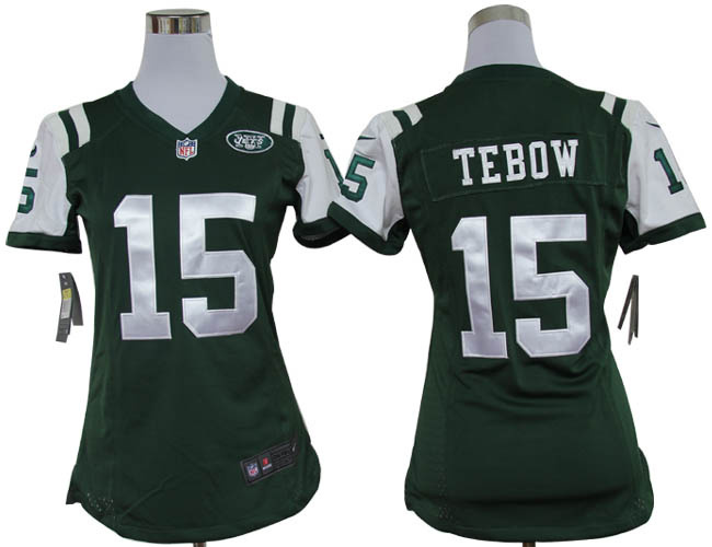 Women 2012 NIKE Tim Tebow Green jersey, New York Jets #15 jersey