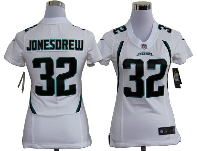 Jaguars #32 Jones-Drew white Women Nike NFL Jersey