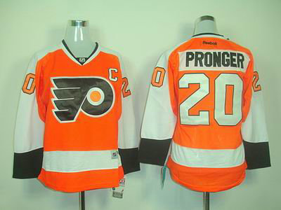 Chris Pronger Womens Jersey: #20 NHL Philadelphia Flyers Jersey in orange