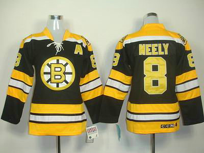 black Cam Neely Womens NHL Boston Bruins #8 Jersey