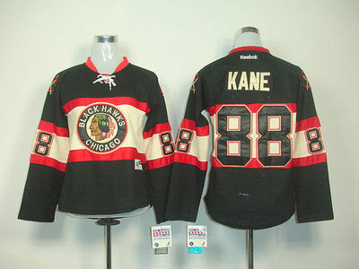 NHL Chicago Blackhawks #88 KANE Womens Winter Classic jersey in Black
