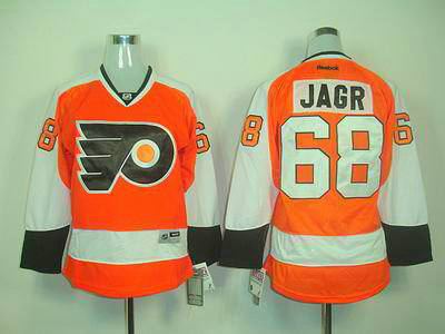 JAGR Orange jersey, NHL Flyers #68 Womens jersey