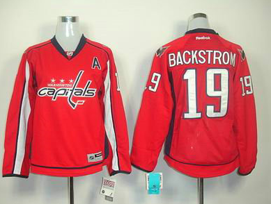 BACKSTROM red jersey, NHL Capitals #19 Womens jersey