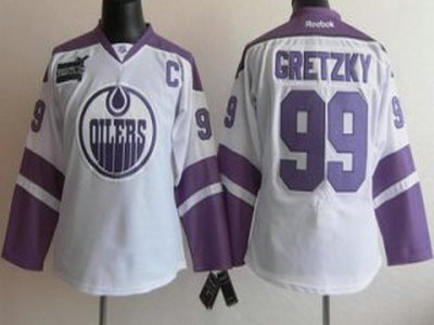 White Wayne Gretzky Womens NHL Edmonton Oilers #99 Jersey