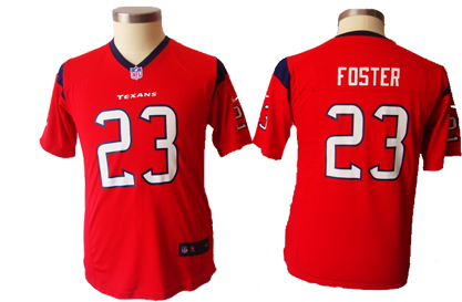 Arian Foster Jersey: Nike 2012 youth #23 Texans Jersey in Red