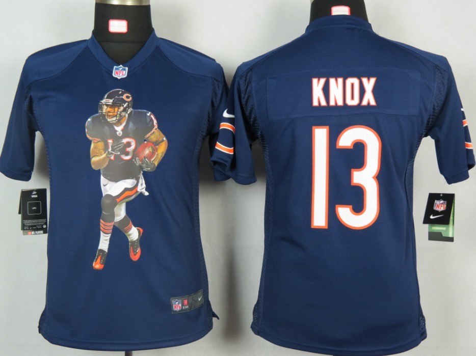 Knox Blue Nike Bears Youth Portrait Fashion Jersey