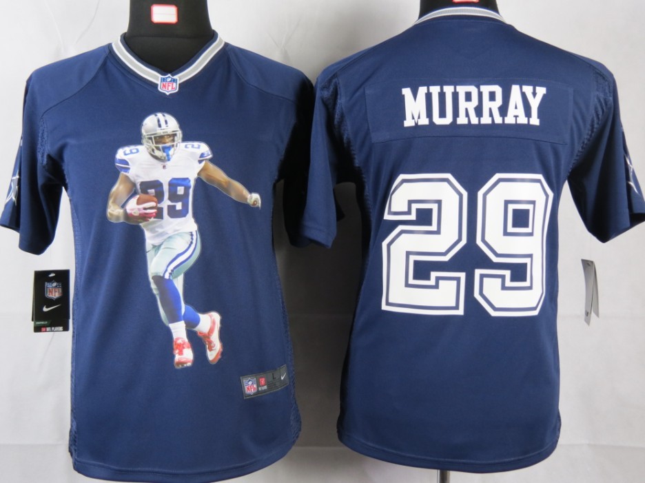 #29 Murray Blue Nike Portrait Fashion Game Dallas Cowboys youth jersey