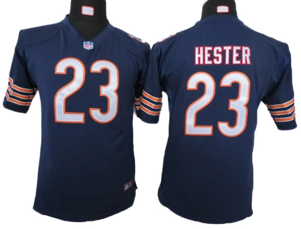 Bears #23 Hester Blue youth Nike NFL Jersey