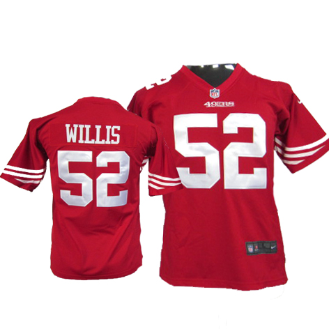 willis Jersey red #52 Nike NFL 49ers Jersey
