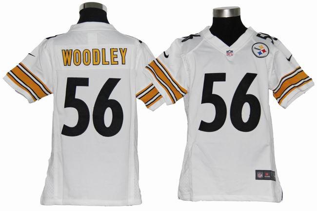 Steelers #56 Woodley white youth Nike NFL Jersey