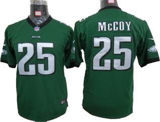 #25 McCoy Green Nike Game Philadelphia Eagles Youth jersey