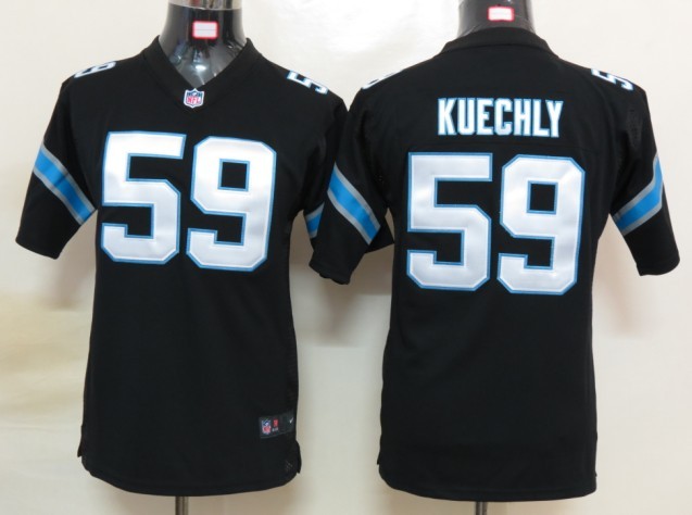 Black Kuechly Youth Nike NFL Panthers #59 Jersey
