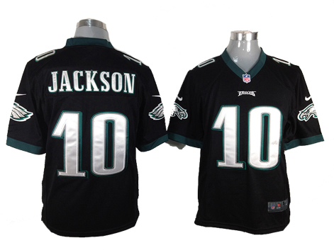 Nike Philadelphia Eagles #10 DeSean Jackson Black kids jersey