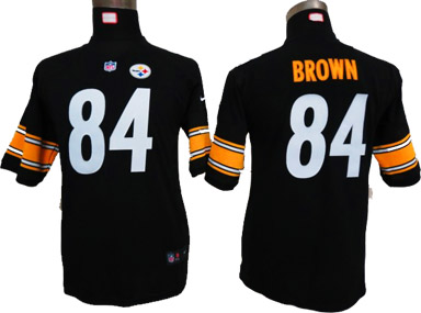 Brown Black Nike Steelers Youth Jersey