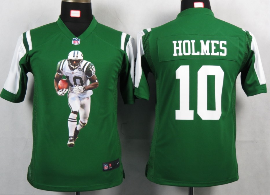 Holmes Game Jersey: Nike Helmet Tri-Blend #10 New York Jets Jersey in Green