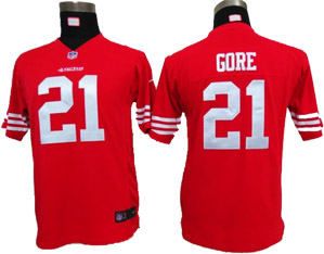 Gore red Nike 49ers Youth Jersey
