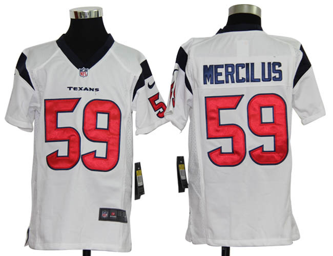 Nike Youth white Whitney Mercilus jersey, Nike Houston Texans #59 jersey